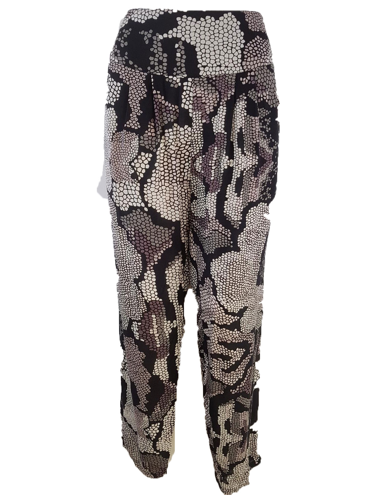 The Masai Stl L Färg Svart Geometrisk Casual Byxor Material Viskos 100%