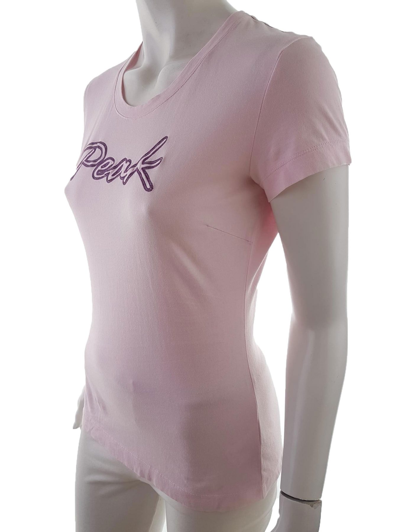 Peak performance Stl S Färg Pudrig Rosa Rund urringning T-shirt Kortärmad Material Bomull