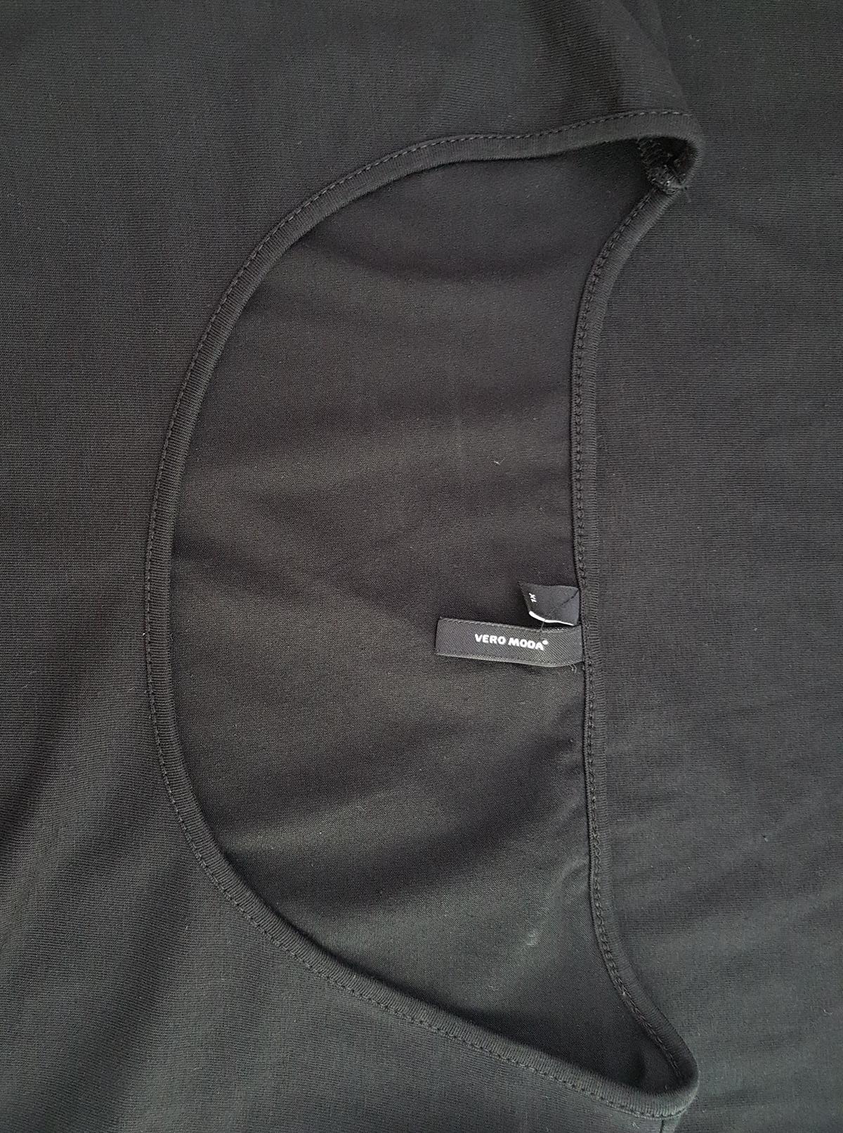 Vero moda Stl XL Färg Svart Rund urringning Mini Klänning Långärmad Kort Material Bomull