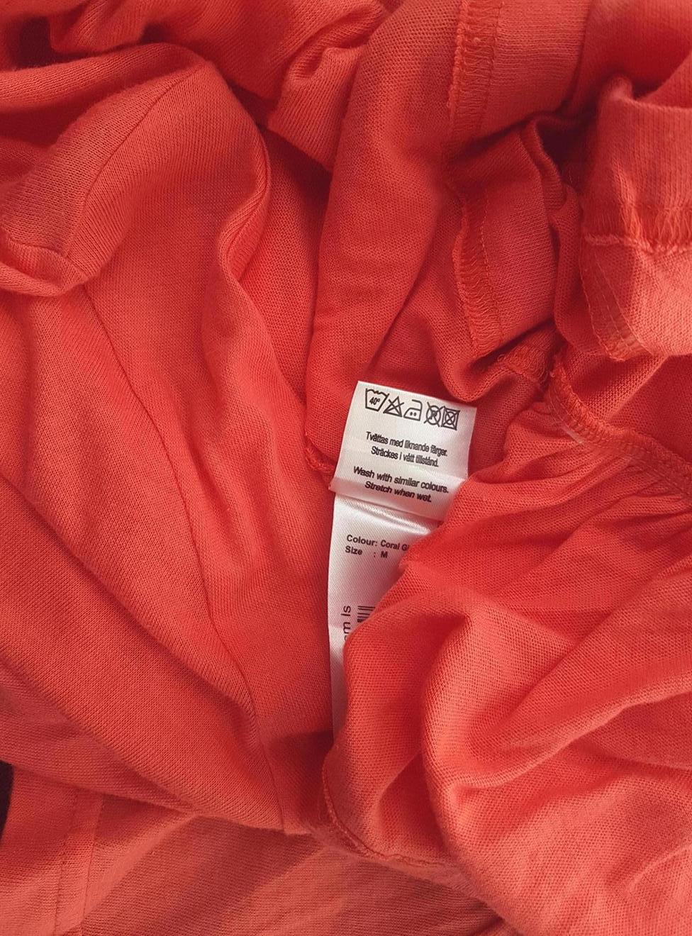 Serioussally Stl M Färg Orange U-ringning Tunika blus Långärmad Material Bomull 100%