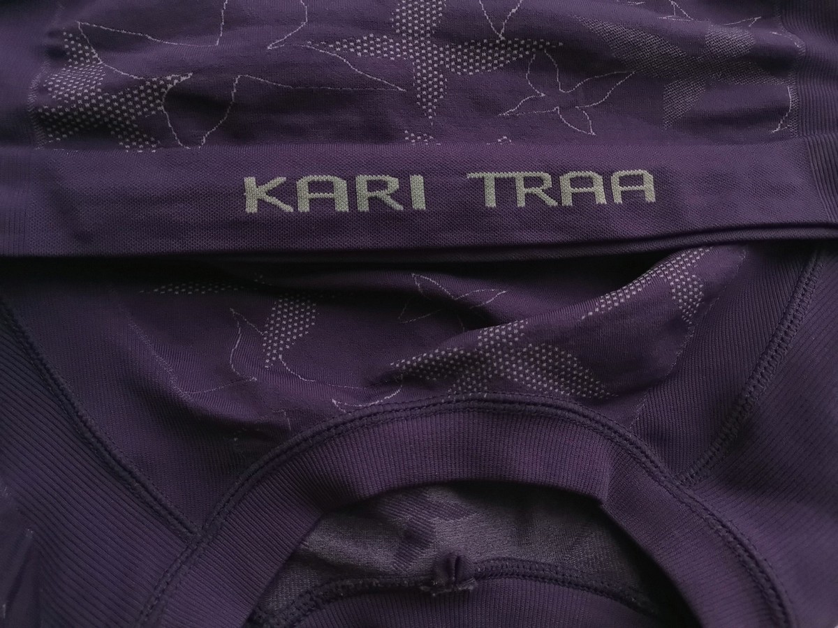 Kari Traa Stl XS/S Färg Lila Rund hals T-shirt Kortärmad