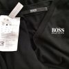 Hugo Boss Stl M Färg Svart V-ringning Kroppsnära Klänning ärm 3/4 Knälängd Material Modal