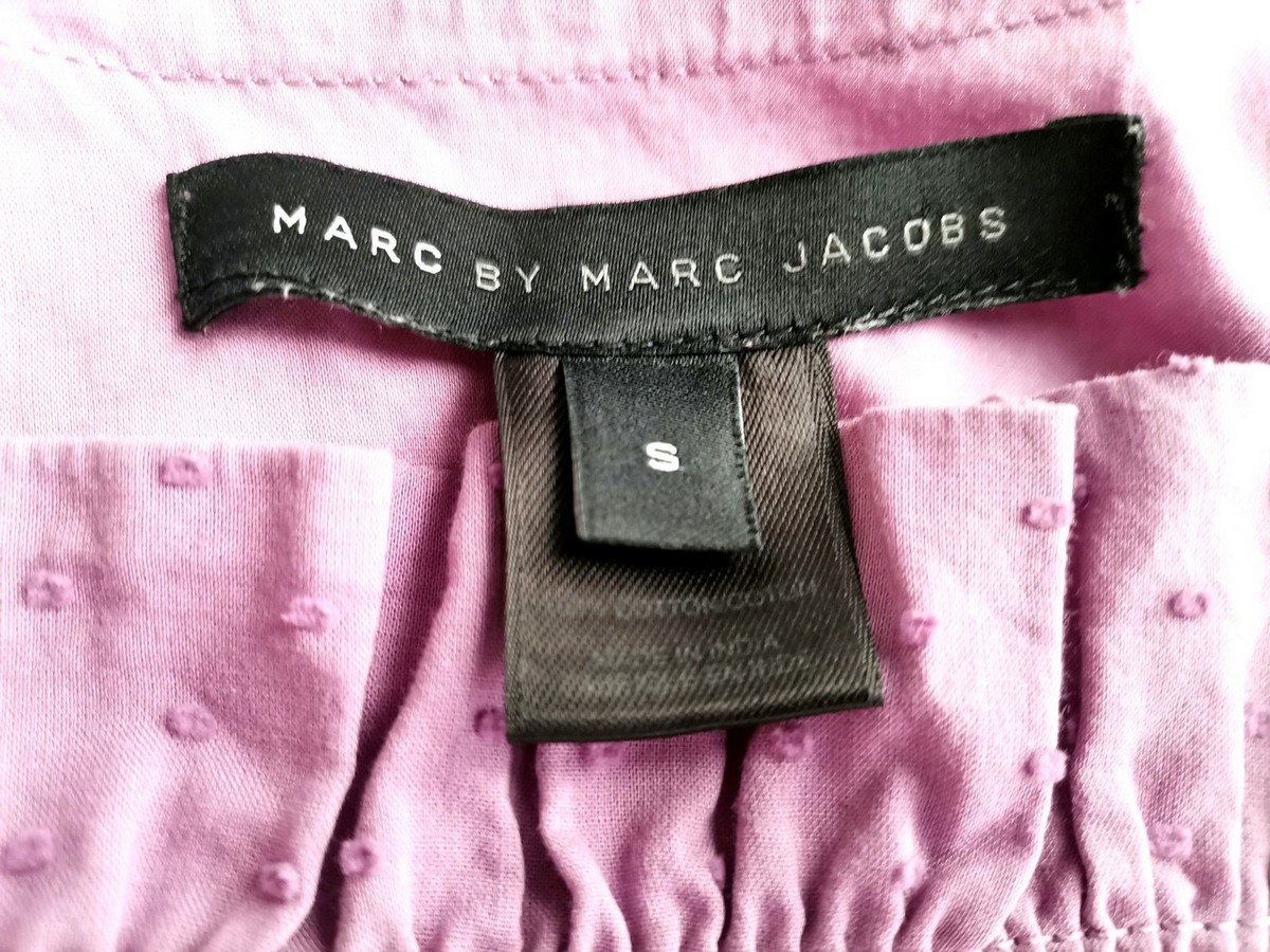 Marc by Marc Jacobs Stl S Färg Lavendel Kvadratisk urringning Blus Ärmlös Material Bomull 100%