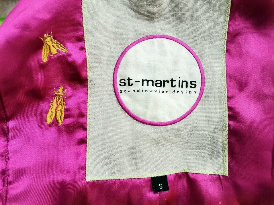 St-martins Stl S Färg Beige Hög hals Kavaj med knappar Långärmad Material Lin