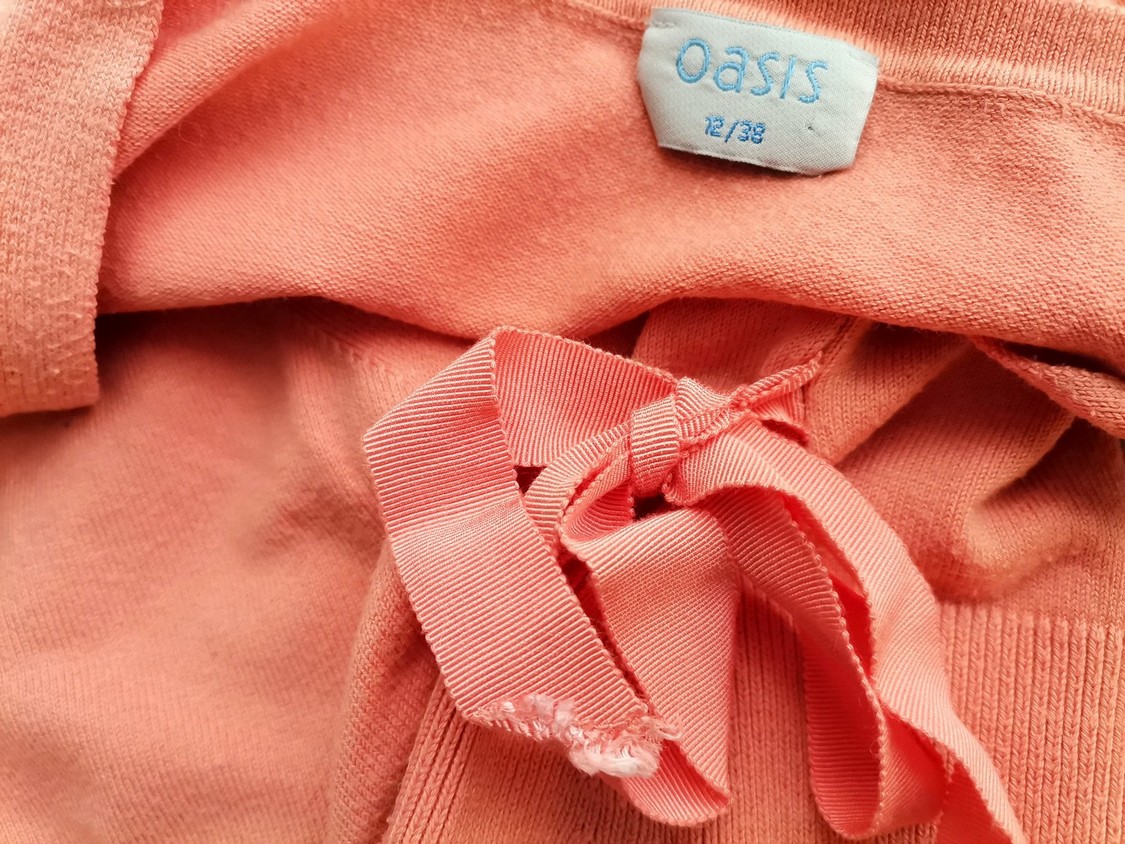 Oasis Stl 12/38 Färg Orange V-ringning Omlott Blus ärm 3/4 Material Bomull