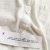 Massimo dutti Stl S Färg Vit Rund urringning Popover Tunika Blus Ärmlös Material Bomull 100%