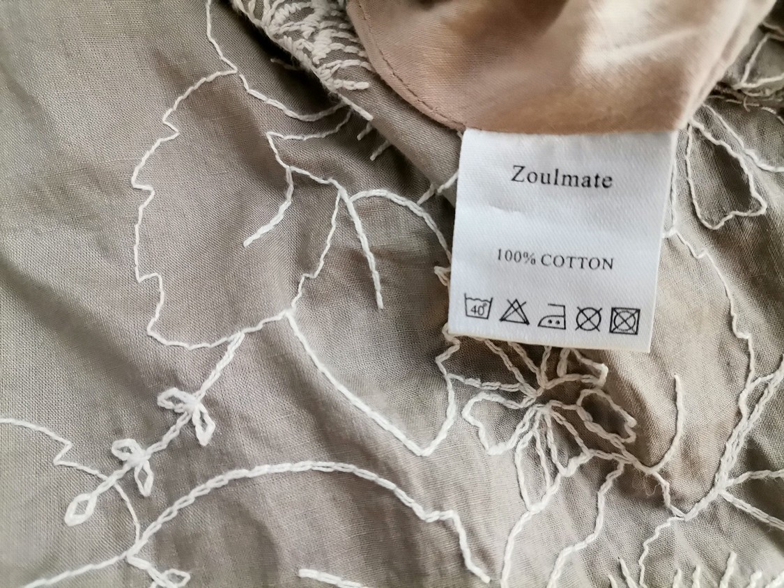 Zoulmate Stl 40 Färg Beige A-linjekjol Knälängd Material Bomull 100%