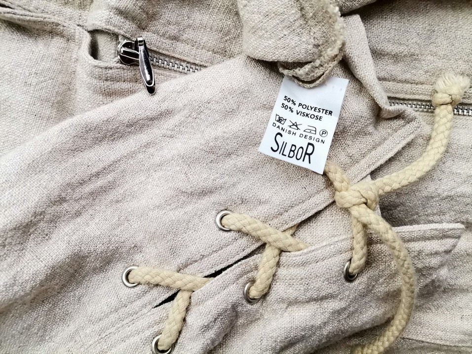 Silbor Stl 40 Färg Beige Krage Kavaj med dragkedja ärm 3/4 Material Viskos