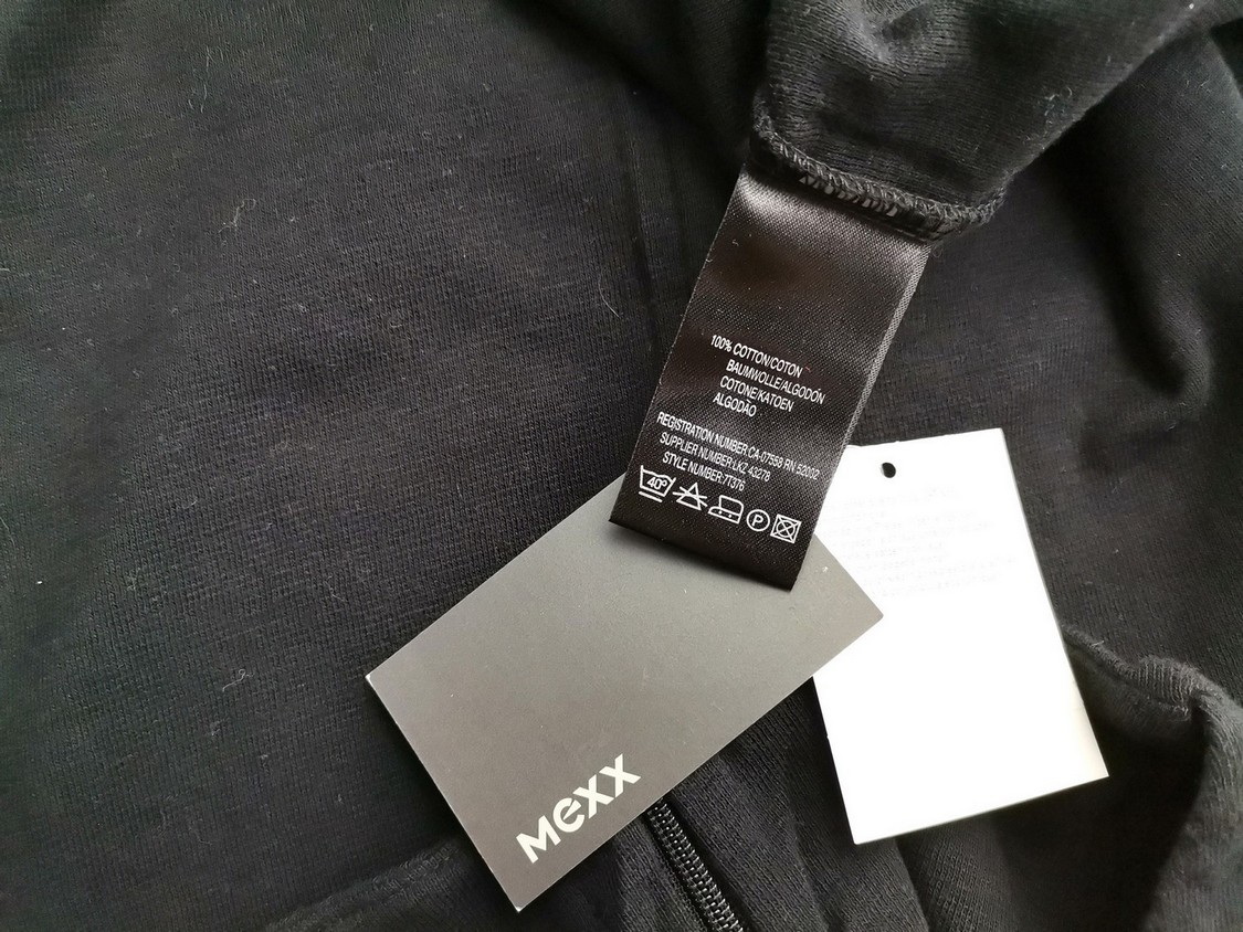 Mexx Stl XS Färg Svart Rund urringning Penn Klänning Ärmlös Knälängd Material Bomull 100%