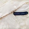 Ralph Lauren Stl XS Färg Elfenben Krage Knäppt Blus Långärmad Material Bomull 100%