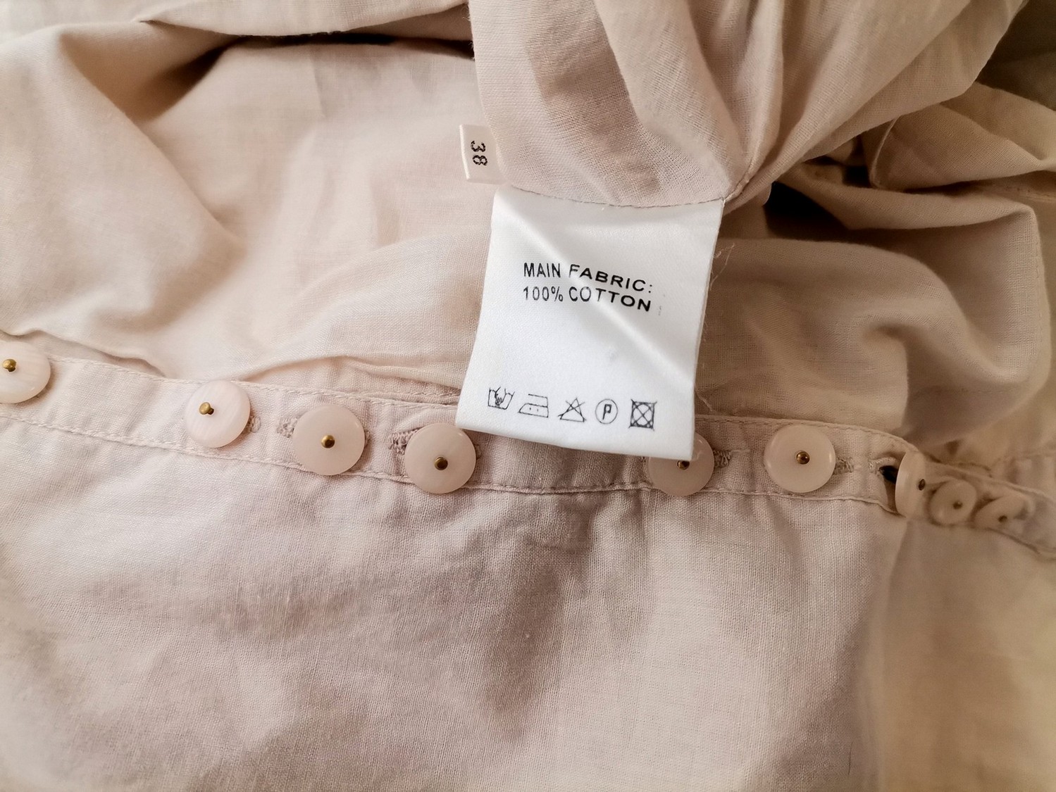 STELLA NOVA Stl 38 Färg Beige Halter A-linje Klänning Ärmlös Knälängd Material Bomull 100%