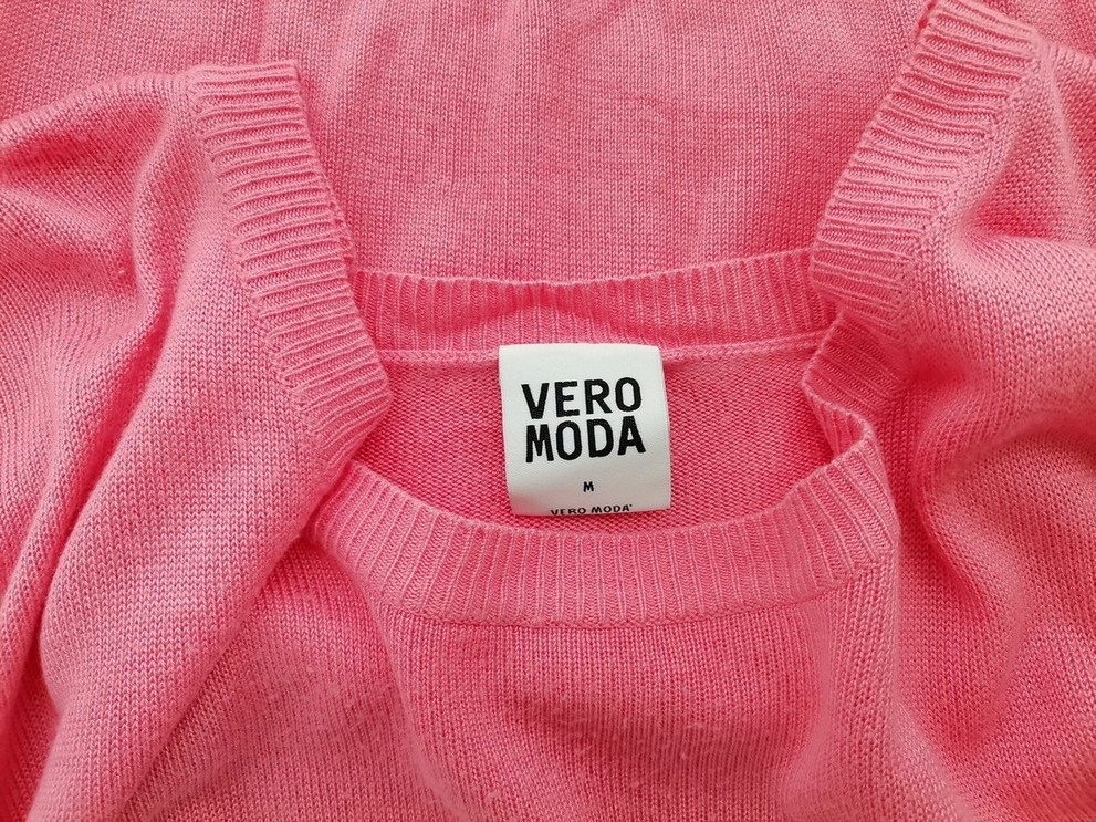 Vero moda Stl M Färg Rosa Rund urringning Blus ärm 3/4 Material Viskos 100%