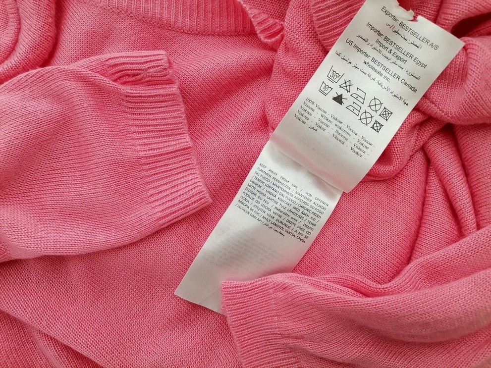 Vero moda Stl M Färg Rosa Rund urringning Blus ärm 3/4 Material Viskos 100%