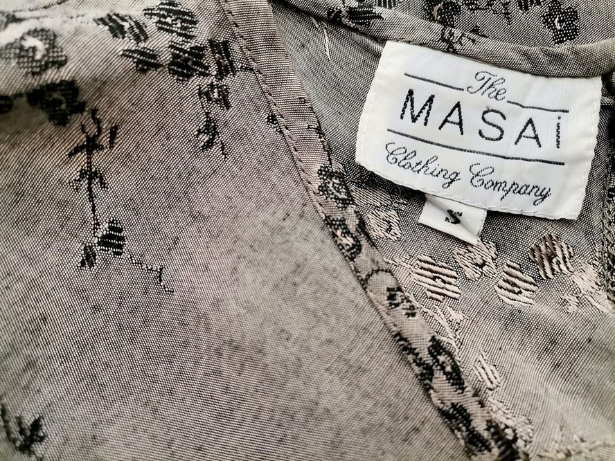 The Masai Stl S Färg Khaki Rund urringning Tunika blus ärm 3/4