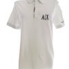 AX Armani Exchange Stl S Färg Vit Krage Pikétröja Kortärmad Material Bomull