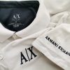 AX Armani Exchange Stl S Färg Vit Krage Pikétröja Kortärmad Material Bomull