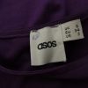 ASOS Stl 6 (34) Färg Lila Rund hals Maxi Klänning Långärmad Lång Material Viskos