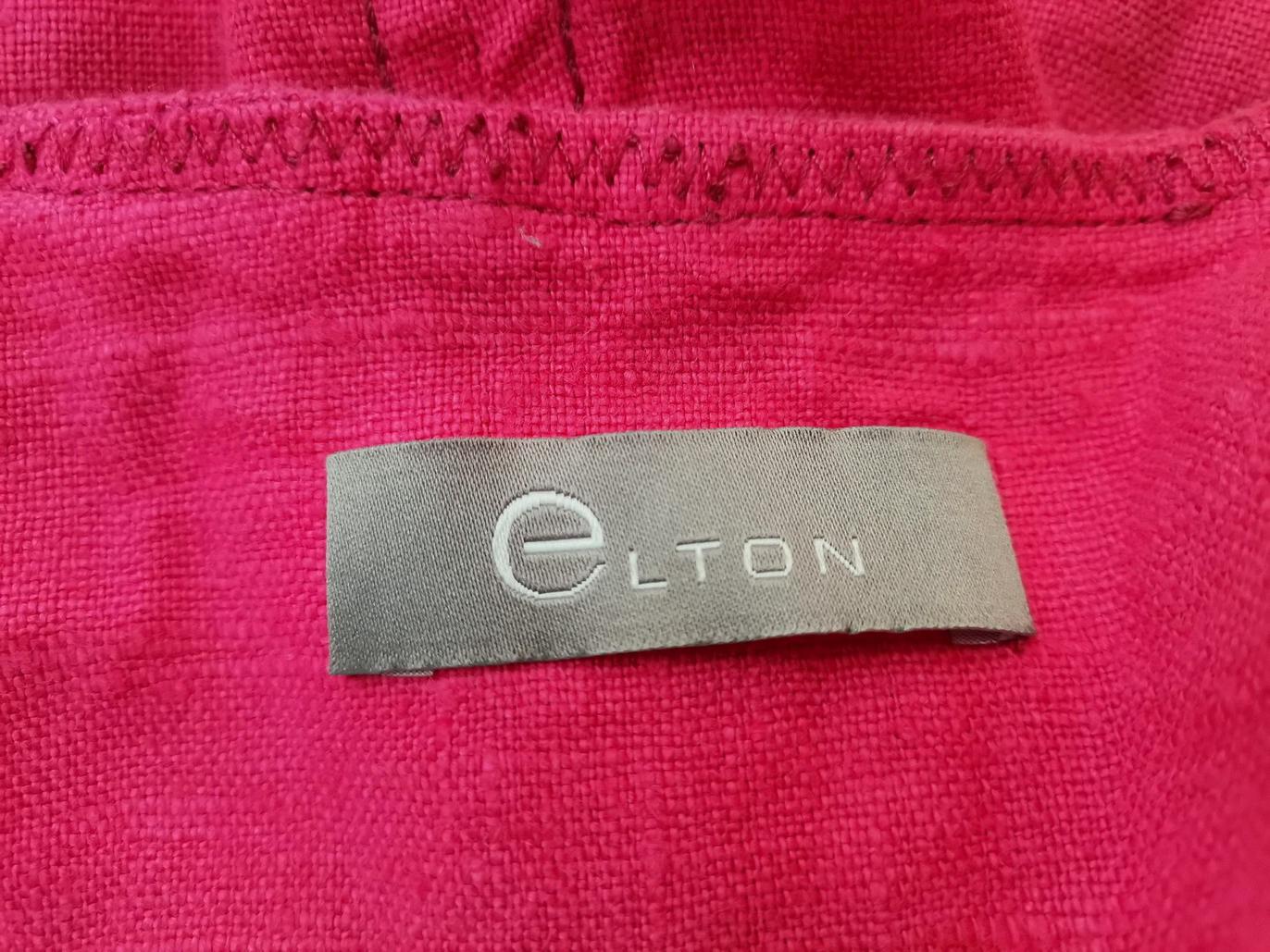 Elton Stl 40 Färg Rosa Kvadratisk urringning Koftbolero Kortärmad Material Lin 100% Finstickat