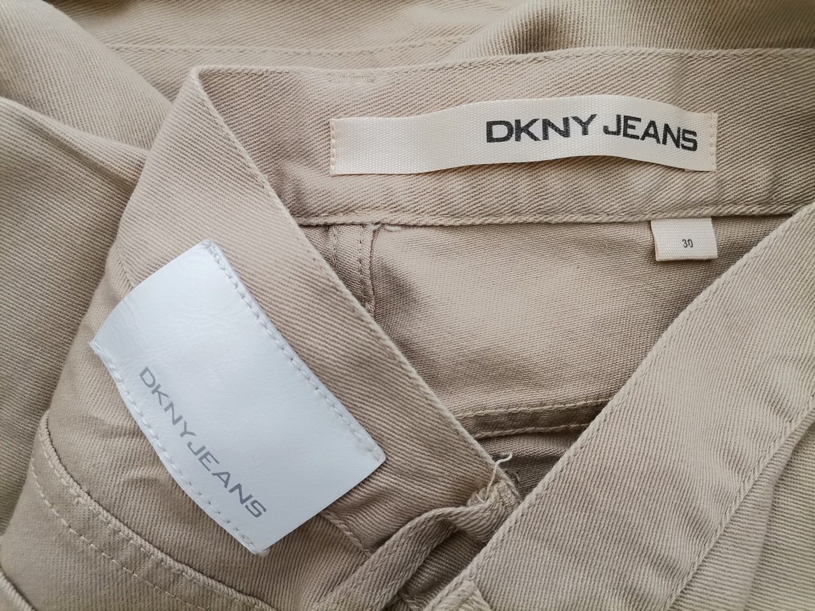 Dkny Jeans Stl 30 (36) Färg Beige Casual Byxor Material Bomull