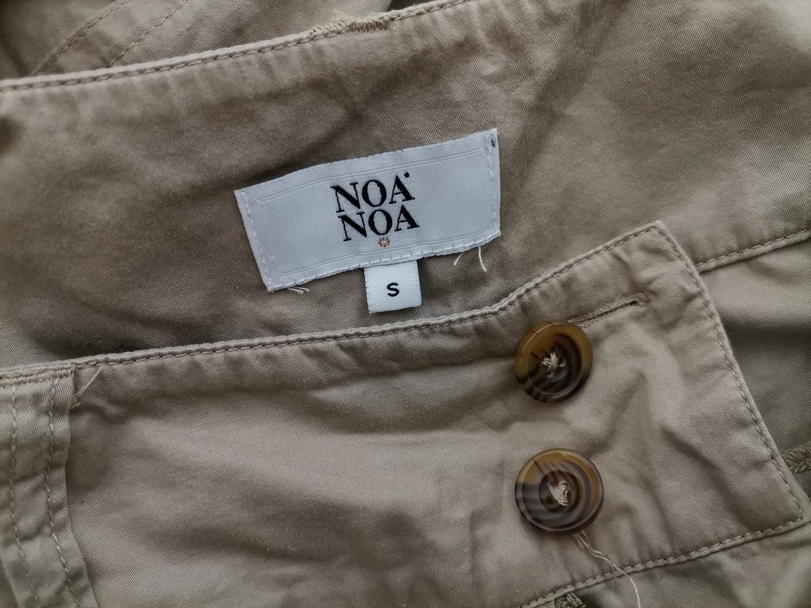 Noa noa Stl S Färg Beige Casual Byxor Material Bomull 100%