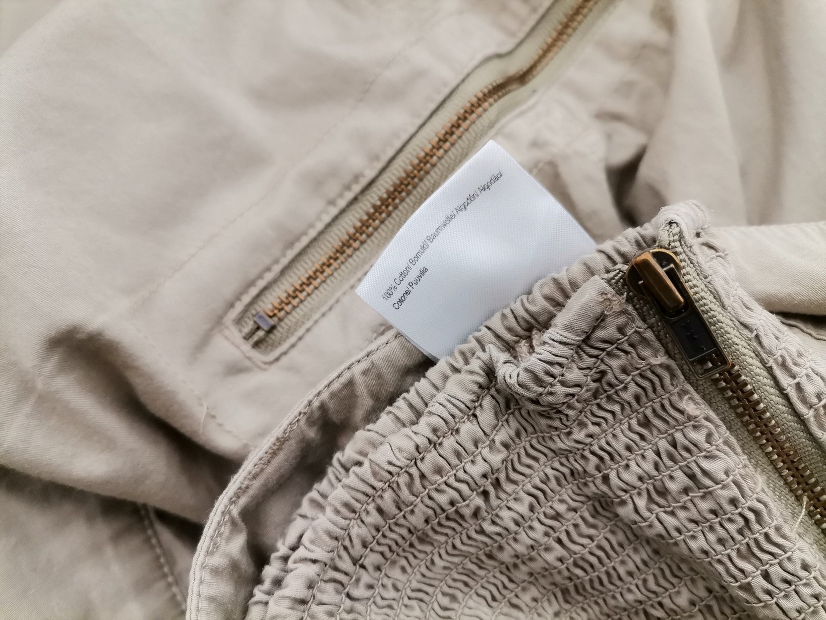 Noa noa Stl S Färg Beige Casual Byxor Material Bomull 100%