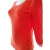 Hugo Boss Stl 34-36 Färg Orange Rund urringning Blus ärm 3/4 Material Viskos