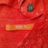 Hugo Boss Stl 34-36 Färg Orange Rund urringning Blus ärm 3/4 Material Viskos