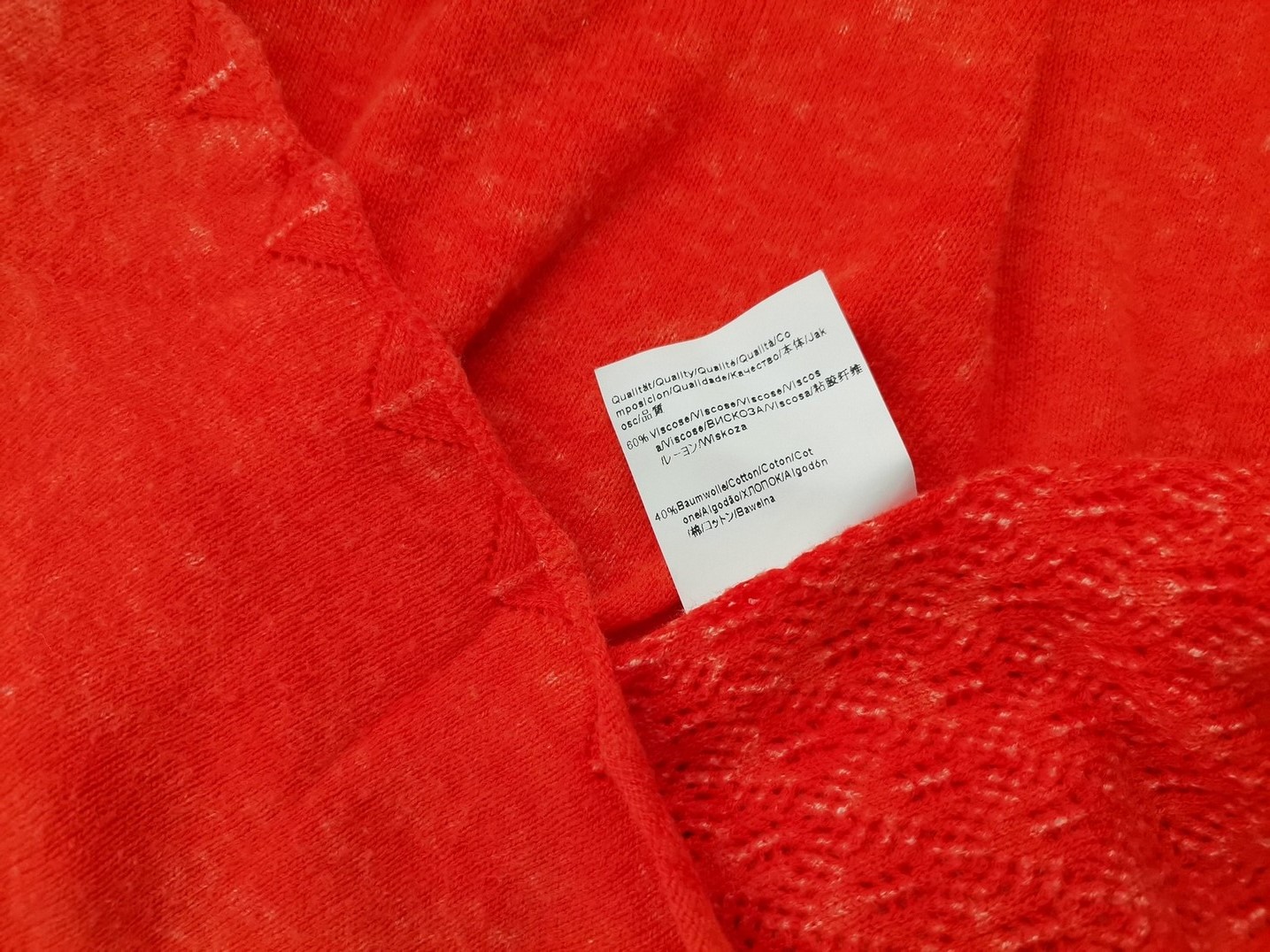 Hugo Boss Stl 34-36 Färg Orange Rund urringning Blus ärm 3/4 Material Viskos