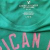 American Eagle Stl L Färg Grön Herr T-shirt Kortärmad Material Bomull