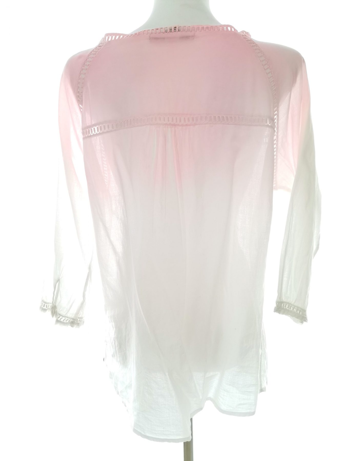 Maison scotch Stl 3 (40) Färg Rosa V-ringning Blus ärm 3/4 Material Bomull 100%