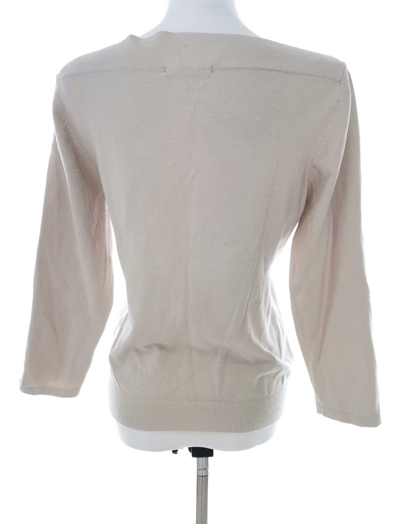 Kaffe Stl L Färg Beige Båtringning Blus ärm 3/4 Material Viskos