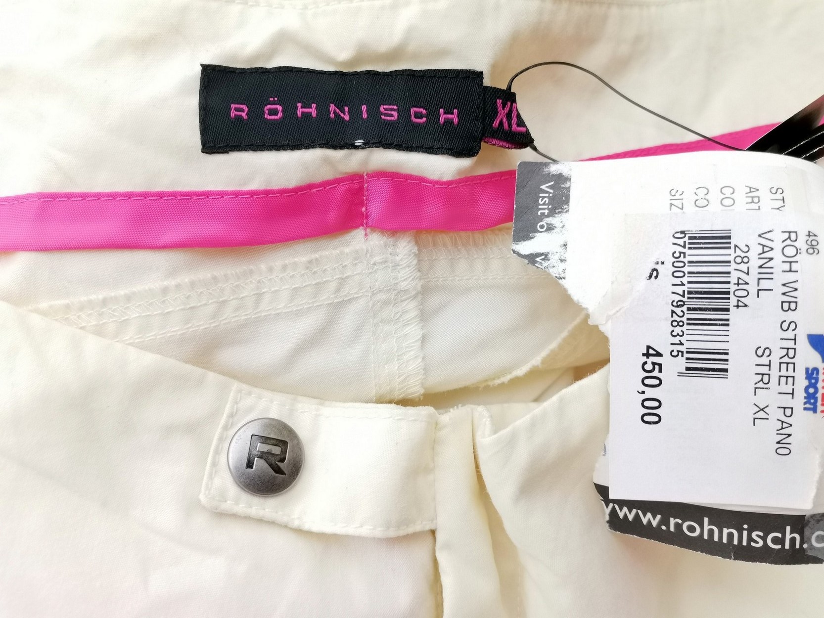 Röhnisch Stl XL Färg Elfenben Casual Byxor Material Bomull