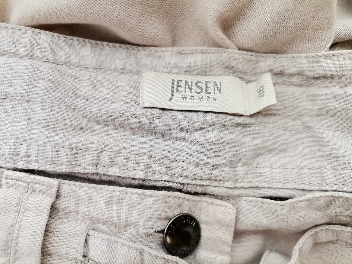 Jensen Stl 46 Färg Beige Casual Byxor Material Lin