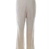 Max Pierre Stl 10 (38) Färg Beige Eleganta Byxor Material Lin 100%