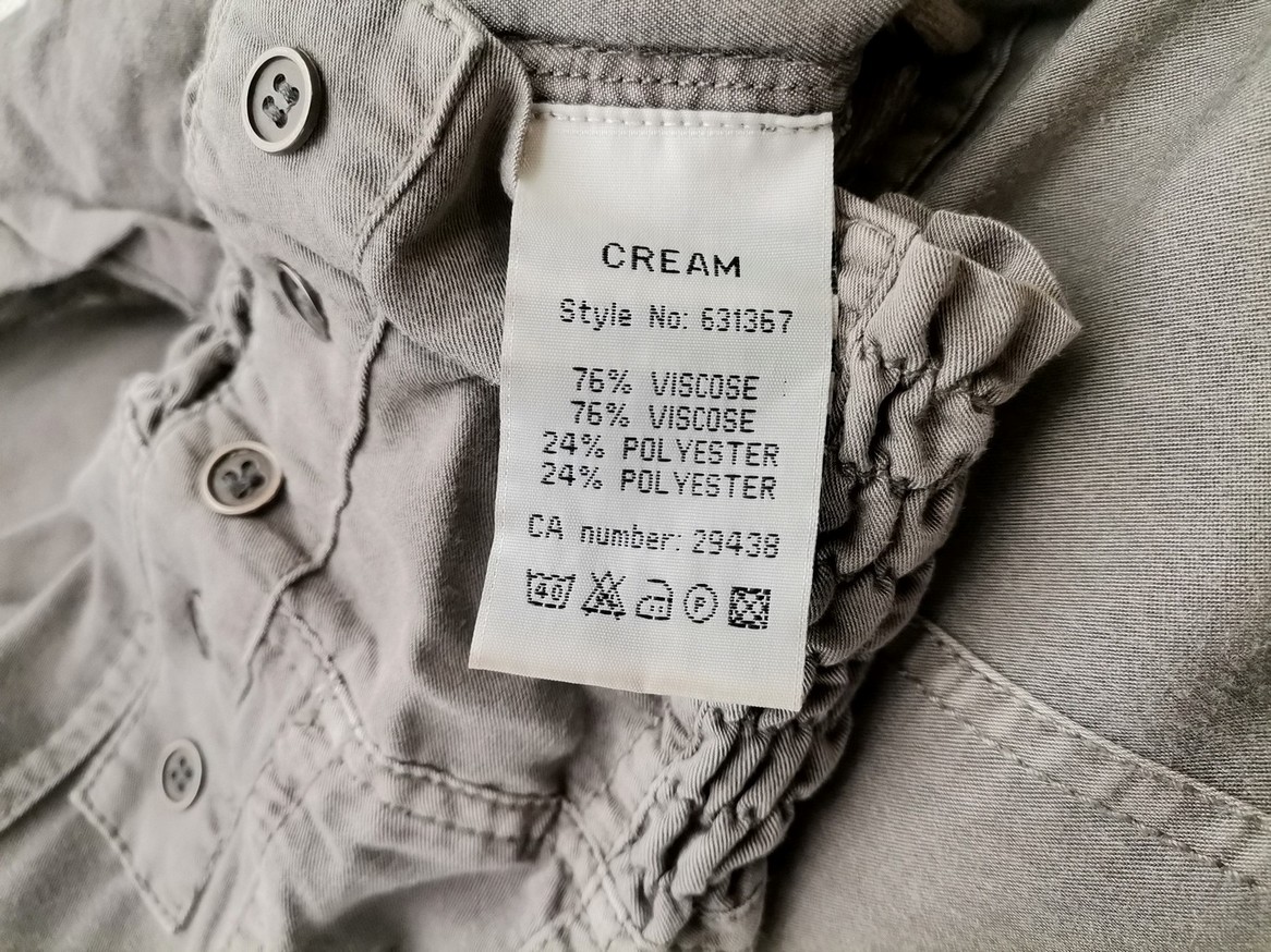 Cream Stl 42 Färg Grå Casual Byxor Material Viskos