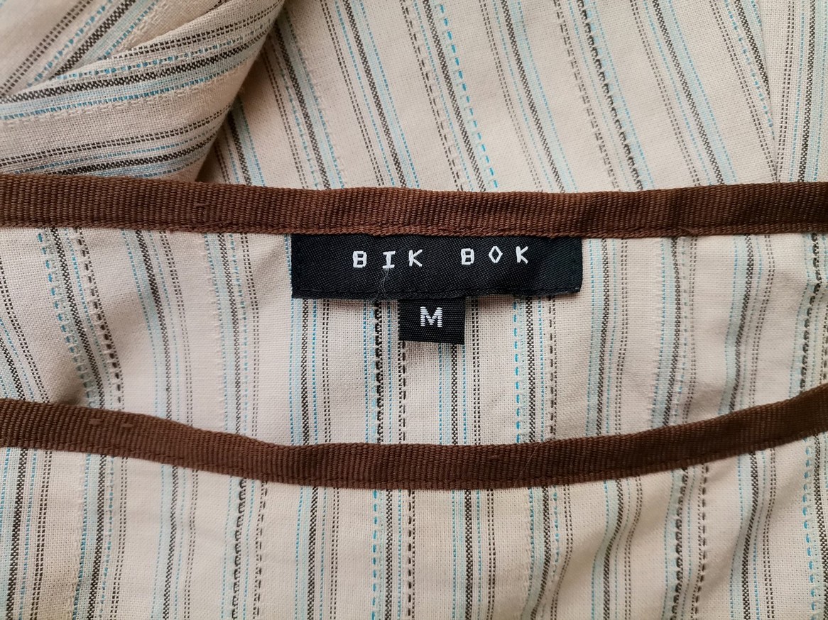 BIK BOK Stl M Färg Beige Ränder A-linjekjol Midi Material Bomull 100%