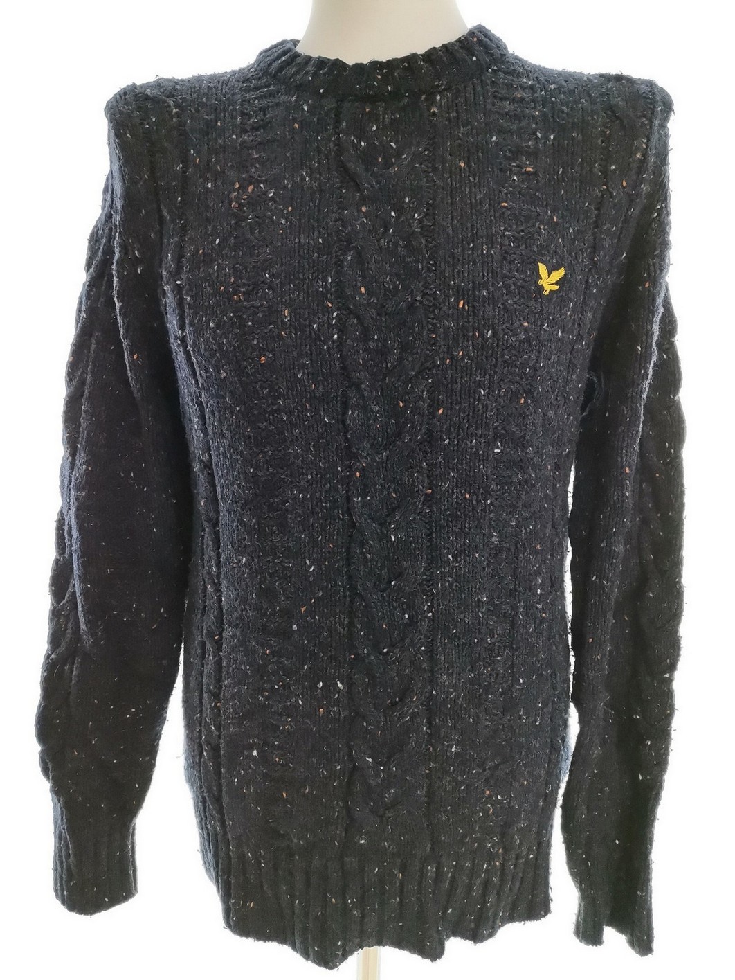 Lyle & Scott Stl M Färg Marinblå Herr Tröja Långärmad Material Merinoull