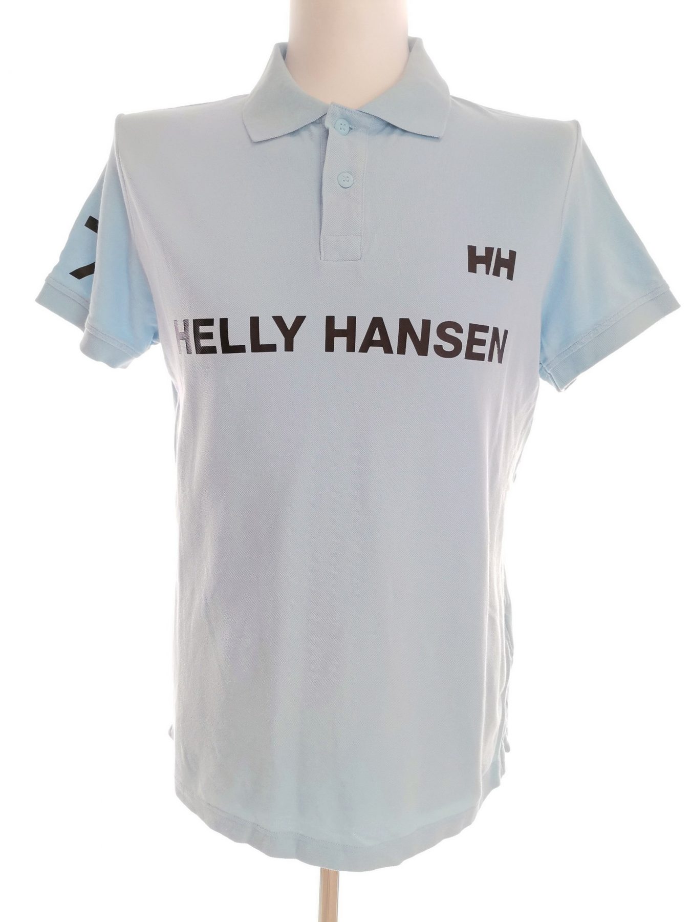 HELLY HANSEN Stl L Färg Turkos Krage Herr Polo Kortärmad Material Bomull 100%