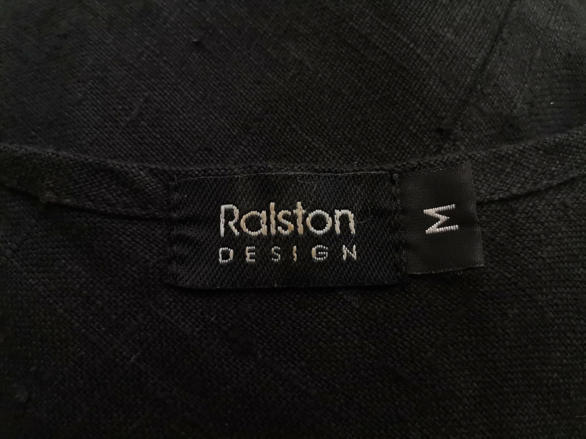 Ralston Stl M Färg Svart Rund urringning Maxi Klänning Ärmlös Lång Material Lin 100%