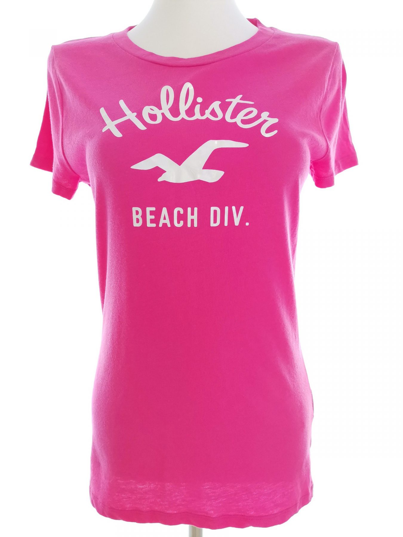 Hollister Stl L Färg Rosa Rund hals T-shirt Kortärmad Material Bomull