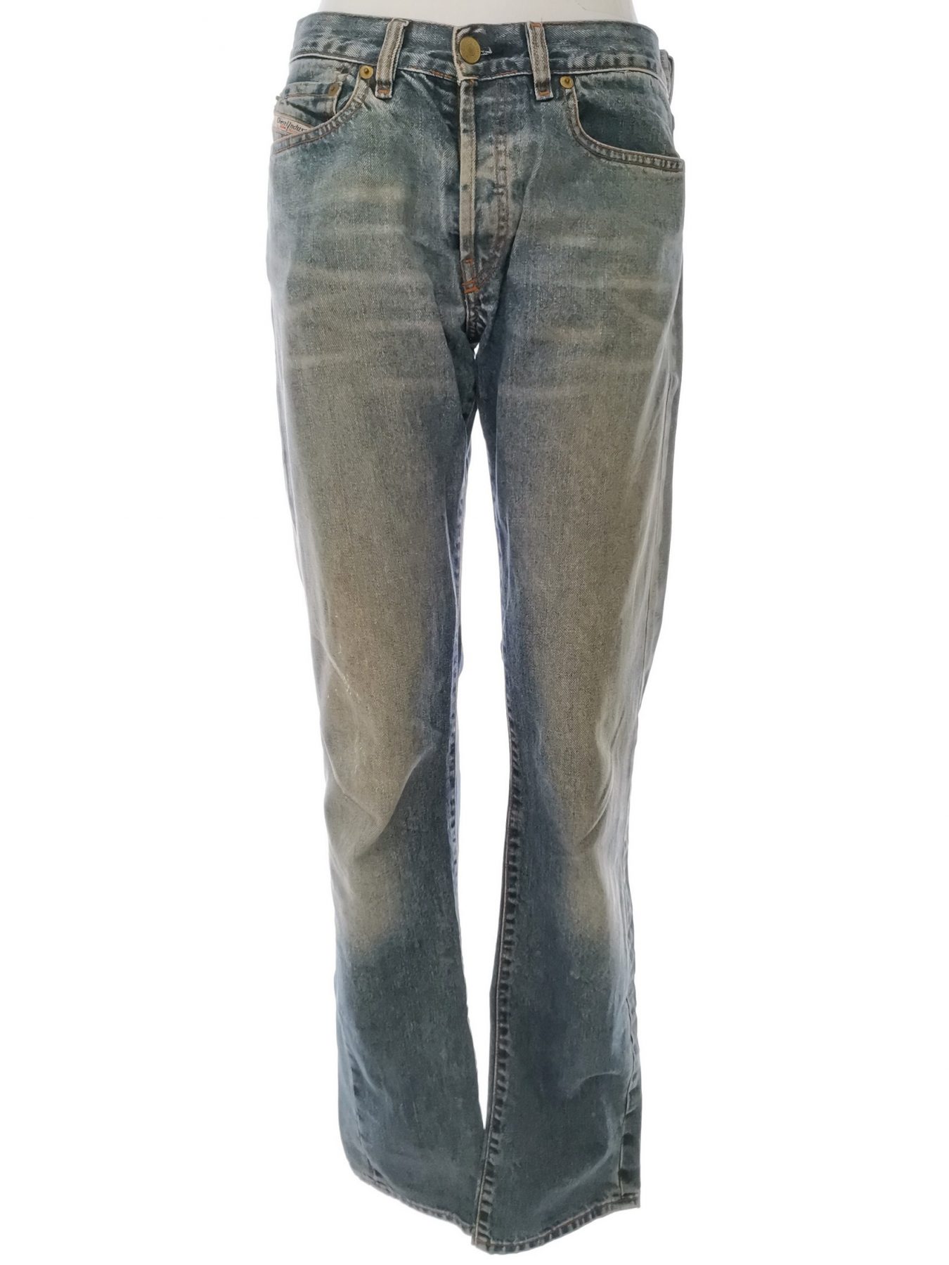 Diesel Stl W28 L34 Färg Blå Jeans Material Bomull 100%