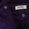 Uno Stl 38 Färg Lila Casual Byxor Material Bomull