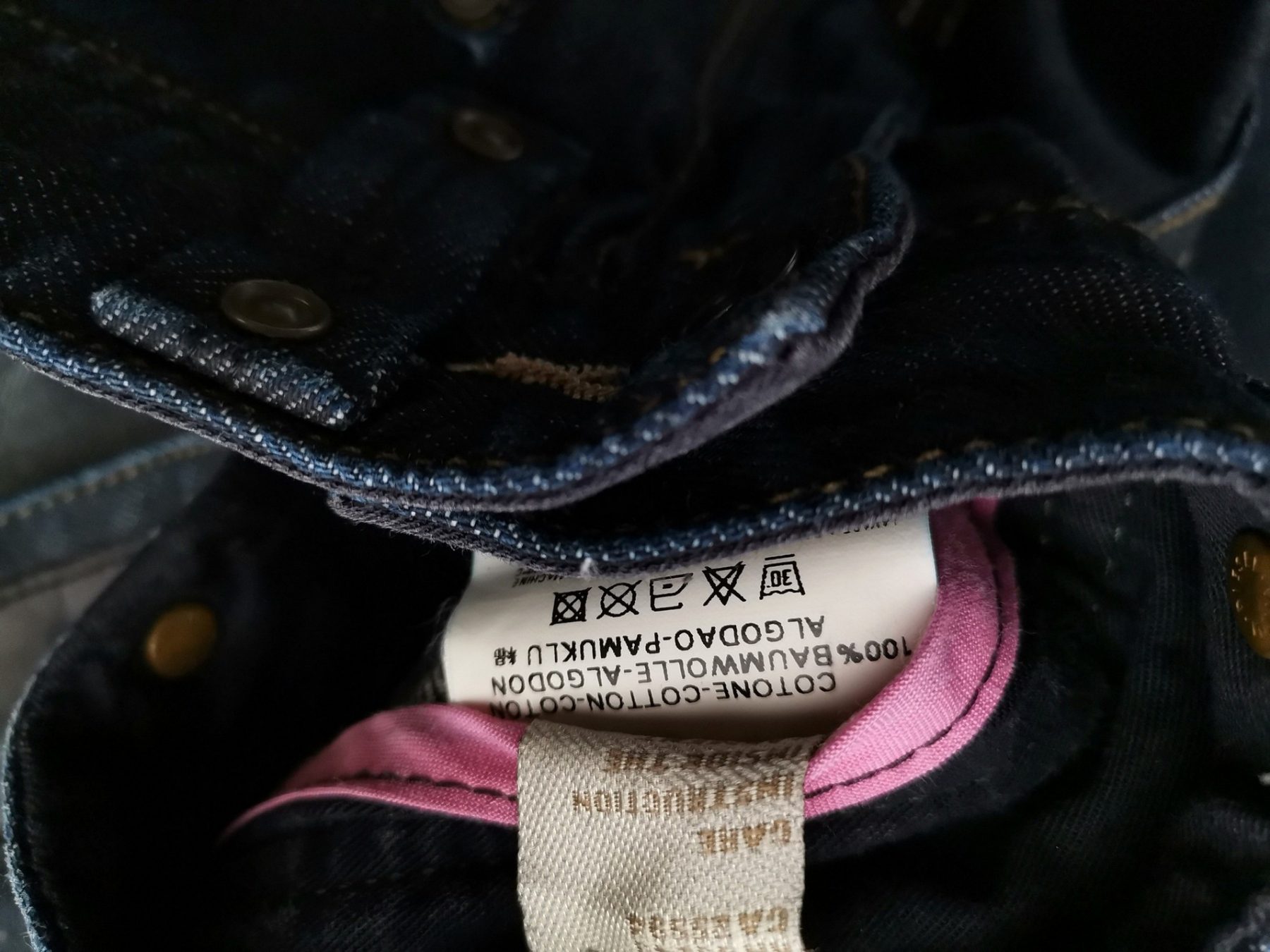 Diesel Stl W26 L32 Färg Marinblå Jeans Material Bomull 100%