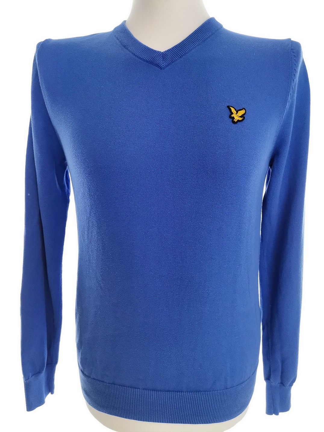 Lyle & Scott Stl M Färg Blå Herr Tröja Långärmad Material Bomull 100%