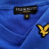 Lyle & Scott Stl M Färg Blå Herr Tröja Långärmad Material Bomull 100%