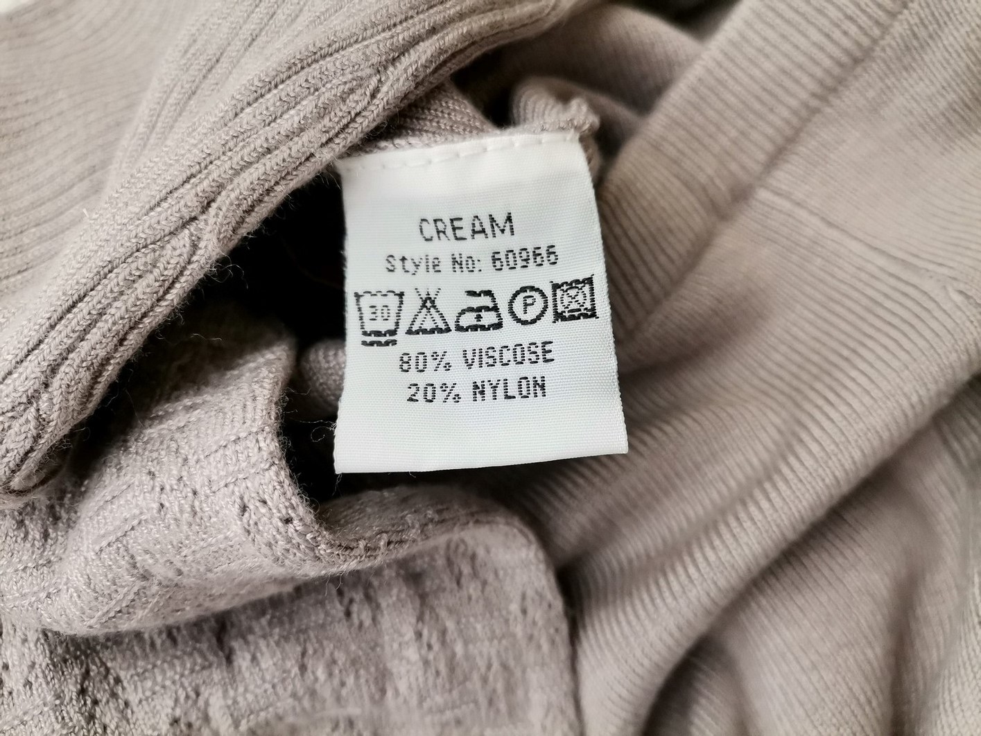 Cream Stl L Färg Grå Leggings Material Viskos