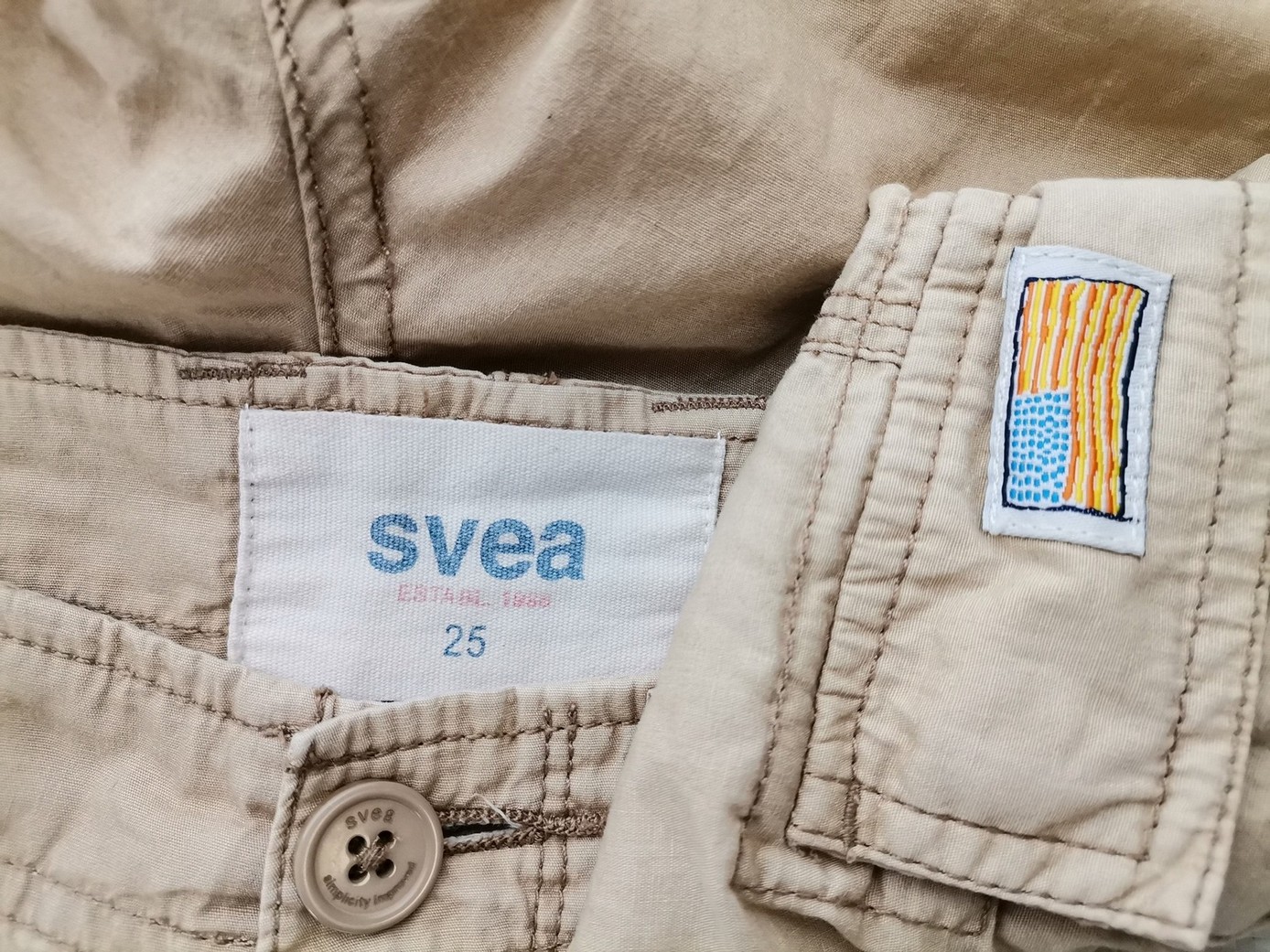 Svea Stl 25 (38) Färg Beige Shorts Material Bomull 100%