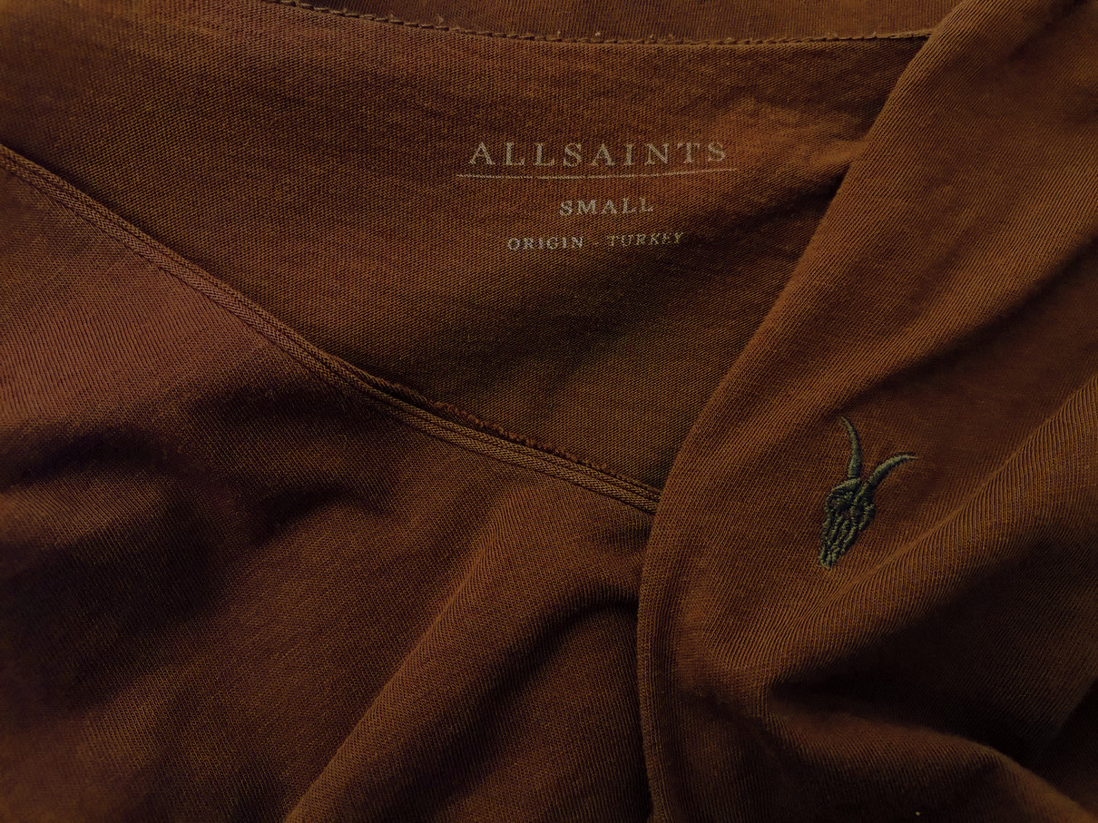 All SAINTS Stl S Färg Brun Herr T-shirt Kortärmad Material Bomull 100%