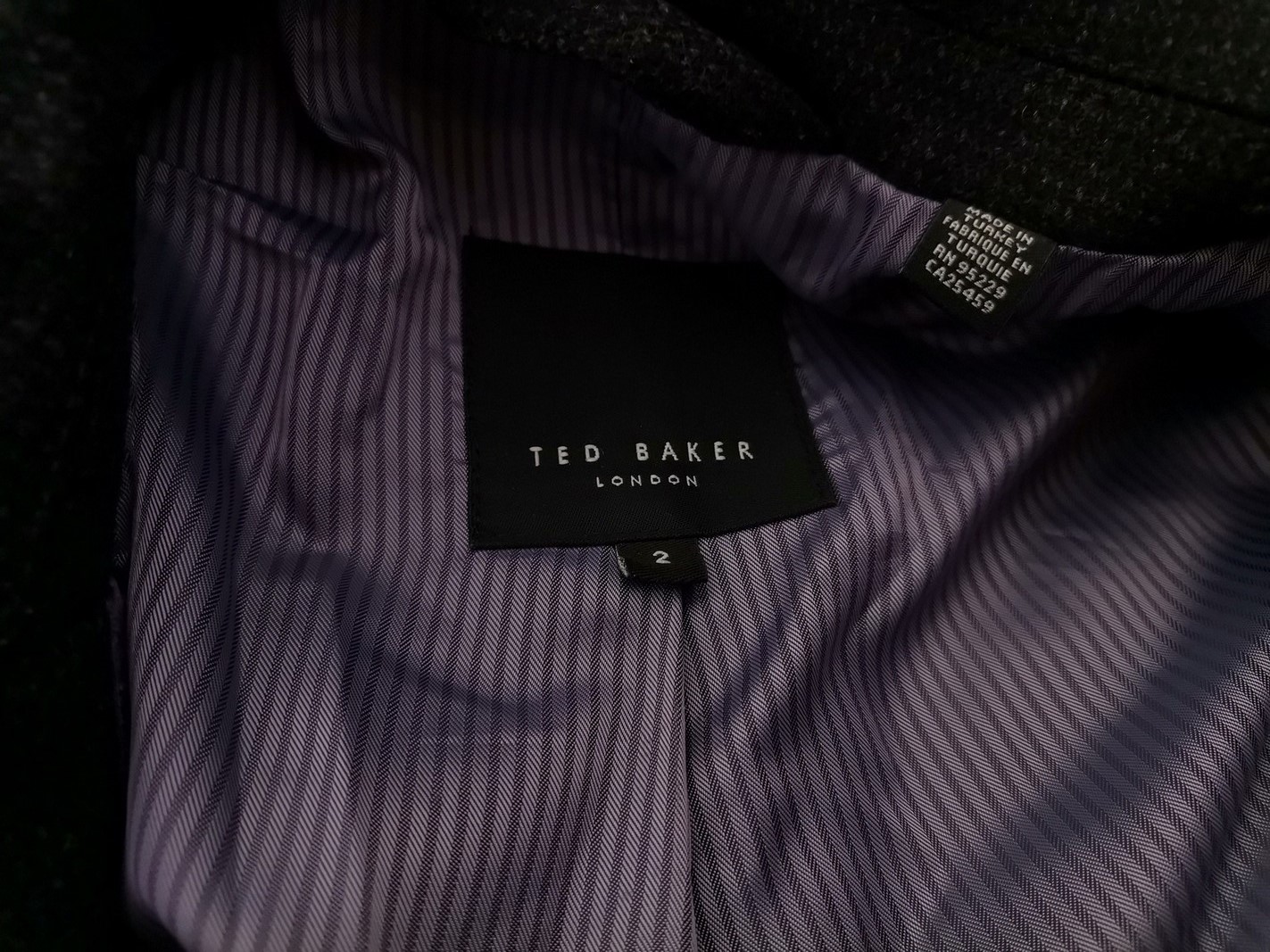 Ted Baker Stl 2 (M) Färg Svart Herr Jacka Långärmad