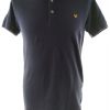 Lyle & Scott Stl M Färg Marinblå Krage Herr Polo Kortärmad Material Bomull 100%